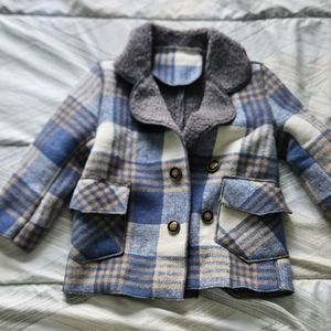 Boys double breast peacoat